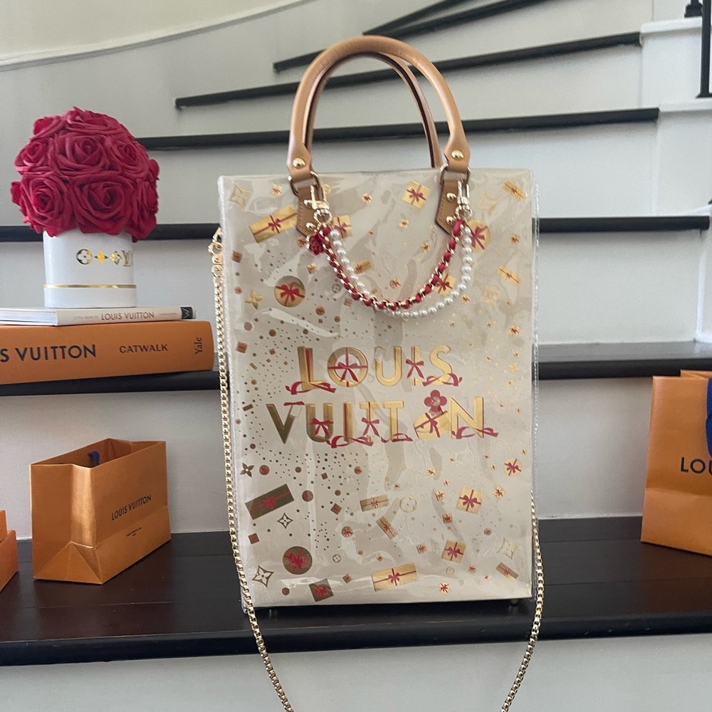Med Tall Louis Vuitton Holiday Edition PVC Tote